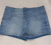 High Rise Blue Jean Shorts 