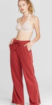 nwt //colsie fleece wide leg lounge pant