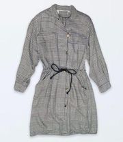 Vintage Houndstooth Long Sleeve  Dress 10