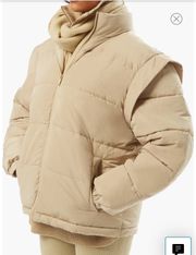 Weworewhat Snap Off Sleeve Puffer Jacket