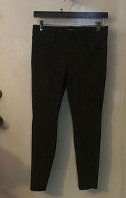 Liverpool Los Angeles Check Front Elastic Slim Fit Legging Pants Size 6/28