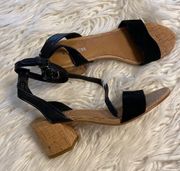 COACH Beautiful Sandals size 6 excellent condition color black heel 2”