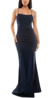 Navy Blue Prom Dress