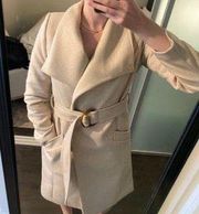 Cream Wool Trench Coat