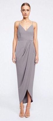 Shona Joy Core Cocktail Dress - Grey size 2