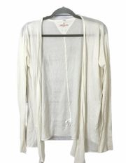 Pete & Greta  White Open Front Cardigan