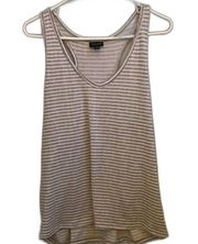 Tahari Womens Striped Tank Size Large