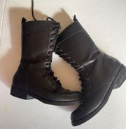 Black Lace Up Combat Boots