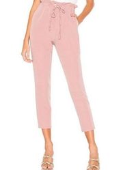 Lovers + Friends Paperbag Trousers Michelle Pants In Mauve Size XS