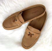 L.L. Bean Tan Leather Slip-on Loafers Size 9M