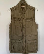 Max Jeans Utility Vest Military green size Large