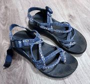 Chaco ZX/2 Women’s Sandals 7 Blue Black Dual Strap Outdoor Hiking Summer