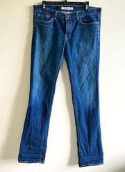 J BRAND 914 DKV Cigarette Bootcut Dark‎ Blue Denim Jeans Womens Size 35x33