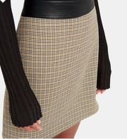 ALC Krisa Houndstooth Print Mini Skirt Size 2