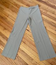 NWOT Coastal cottage Western Coquette Neutral Solid Wide Flare Bootcut Casual Dress Pants Work Trousers khaki straight slim