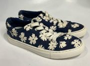 J. Crew floral print fashion sneakers size 6