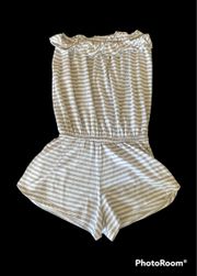 -WHITE AND GREY ROMPER