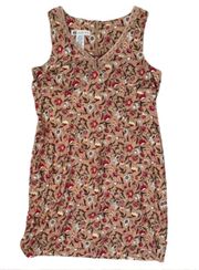 Vintage Y2K  Floral Sleeveless Dress Size 16