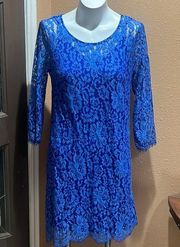 Hd in Paris anthropology blue lace dress