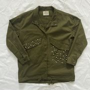 Pearl Embellished Army Jacket