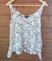 DNA Couture Lace Tank Top Small