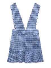 Textured Pinafore Dress