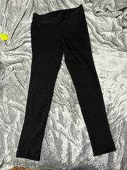 ribbed leggings with ankle zippers