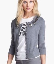 Kate Spade Grey Embellished Cardigan Sz. S