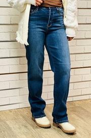 Judy Blue Dad Jean dark wash bootcut