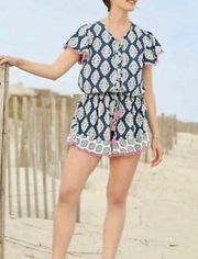 Matilda Jane Paisley Print Romper Size Small‎