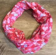 PINK XOXO Hugs & Kisses Infinity Scarf