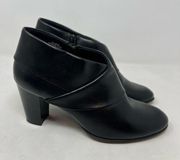 Dockers Zippered Faux Leather Block Heel Ankle Boots 8.5