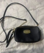 Black With Gold Crossbody Purse