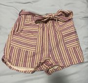 Francesca’s Striped Linen Shorts
