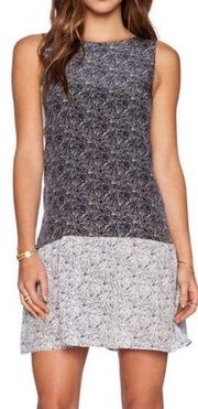 Revolve Amour Vert Meryl Tank Dress in Mosaic Navy & White