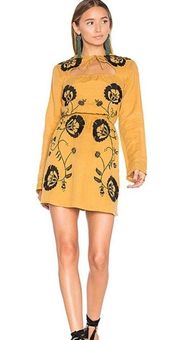 974 New Tularosa Keelan Dress Size Medium Color Yellow Black