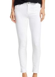 J Brand Mid Rise The Pencil Leg White Jeans Ankle Cut #1587 Size 28