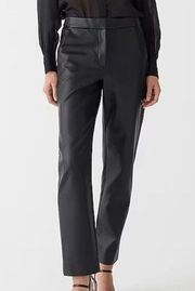 J. Crew Kate Straight Leg Faux Leather Vegan Pants Size  NWT