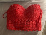 Windsor size small Red corset top