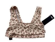 DKNY Cheetah print Bralette Bra Size Small NEW N