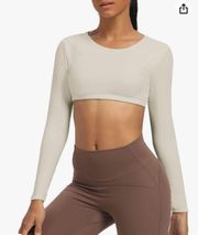 Aoxjox Cropped Workout Top 