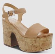 NWT Schutz Glorya Platform Cork Sandals