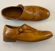 Johnston & Murphy Dinah Monkstrap Oxford Loafer Brown Tan Cognac Monk Sz 6