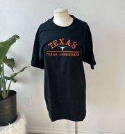 Vintage UT Longhorn Stitched Black T-shirt