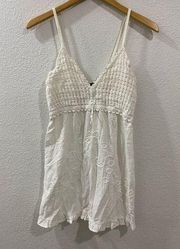 San Cristobal Womens Cotton Boho Knit Beach Sun Dress Cottagecore Size Small