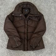 Brown GAP women’s ski puffer jacket size Medium