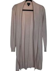 Long Sleeve Duster Cardigan Light Pink Size Small Career Casual