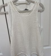 ALC white knit tank top