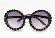 Black Rhinestone Sunglasses. New.