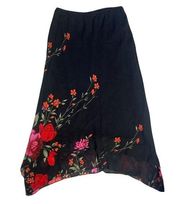 Vtg Donna Rico Women's Skirt Sz 12 Long Maxi Floral